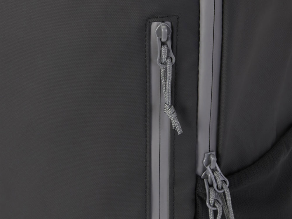 Водонепроницаемый рюкзак Aqua для ноутбука с диагональю экрана 15 дюймов, сплошной черный-5