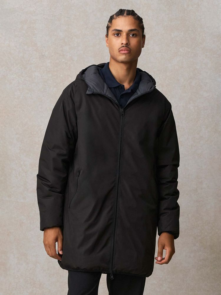 Куртка-парка унисекс Reverse, черная-6