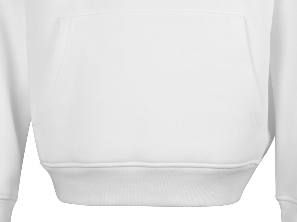 Толстовка с капюшоном оверсайз Berlin унисекс, белый-11