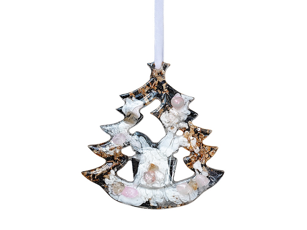 Елочные игрушки (Ель) Розовый кварц-0