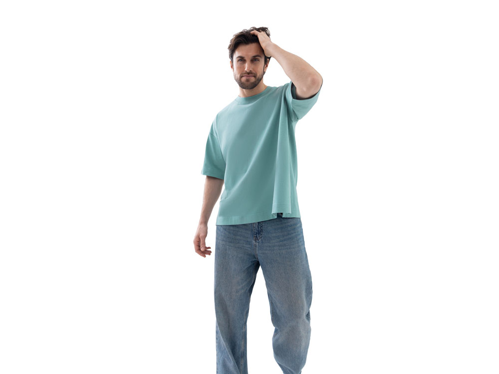 Футболка оверсайз Beta.01 унисекс, пыльный бирюзовый-2