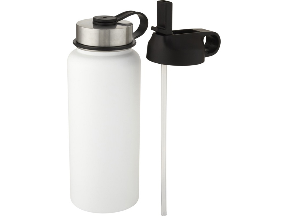 Supra медная спортивная бутылка объемом 1 л с вакуумной изоляцией и 2 крышками, белый-0