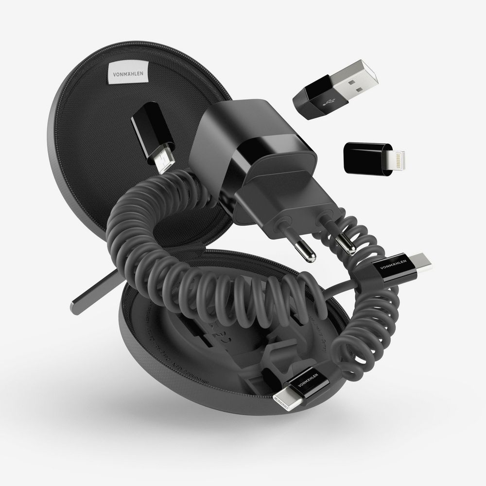 Зарядное устройство Vonmahlen Allroundo GaN, черное-1