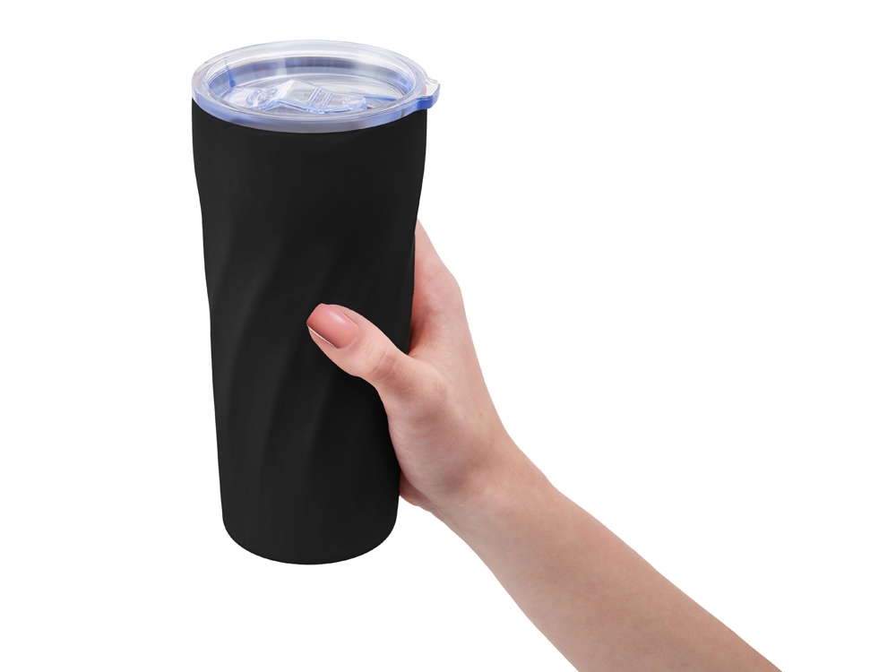 Подарочный набор FAMILY с термосом и термокружкой, черный-3