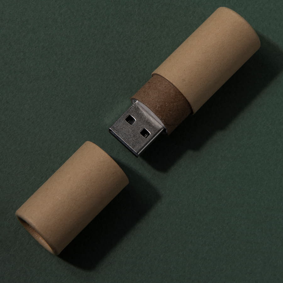 USB flash-карта TUBE (16Гб), натуральный-3