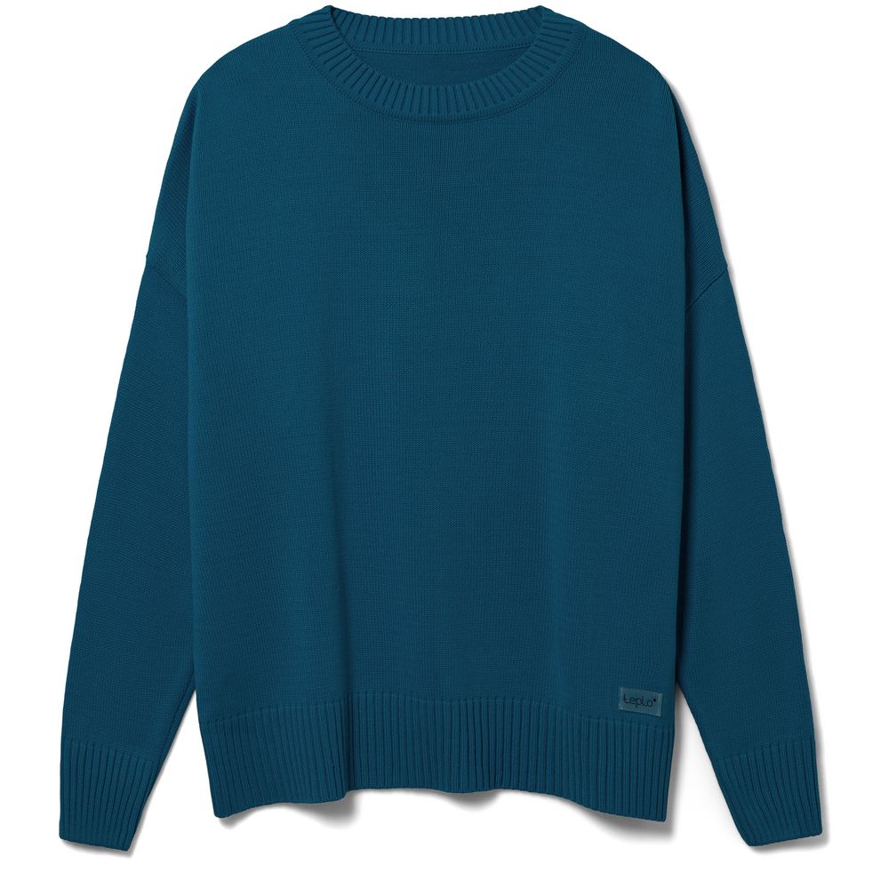 Джемпер оверсайз унисекс Stated в сумке, синий (морская волна)-0