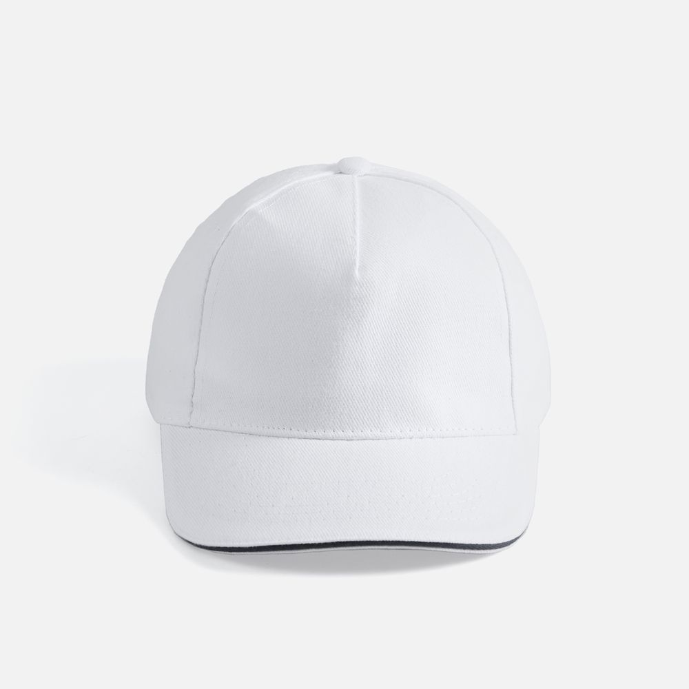 Бейсболка Long Beach, белая с темно-синим-2