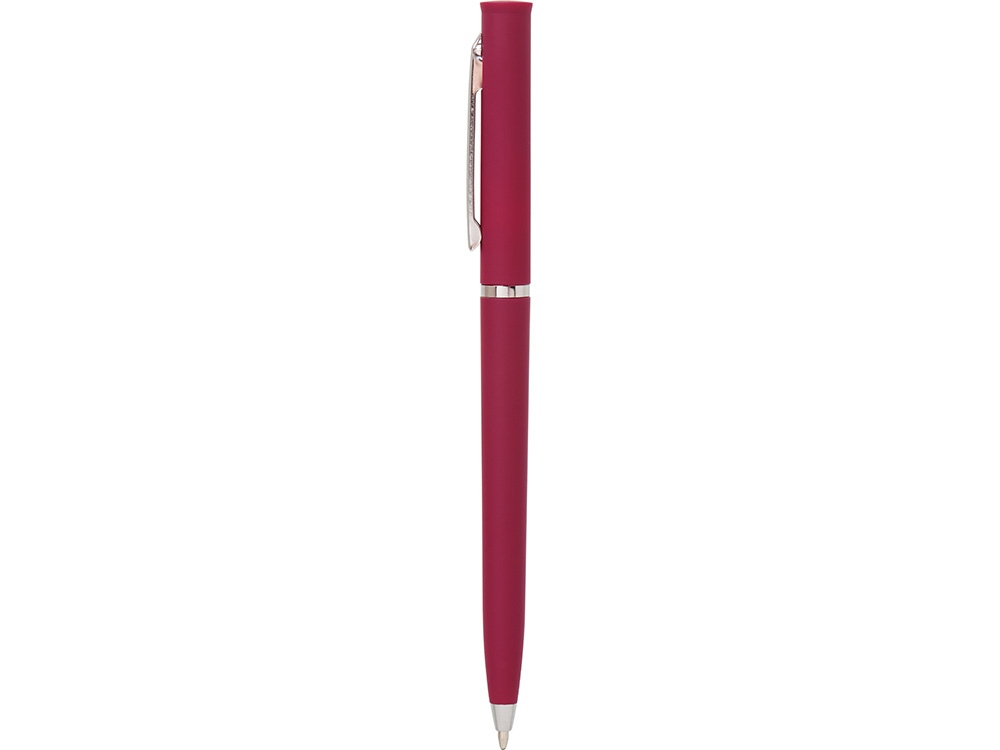 Ручка пластиковая шариковая Navi soft-touch, бургунди-2