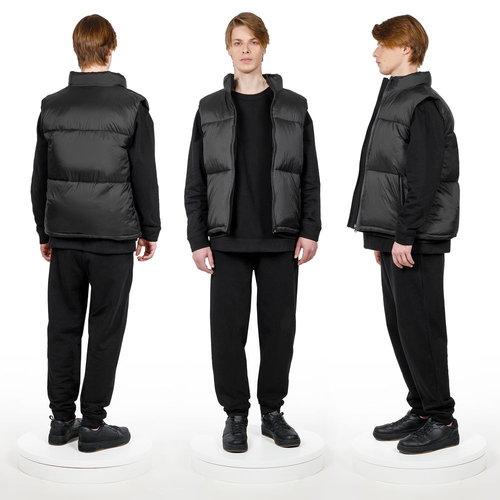 Жилет двусторонний V2, черный-5