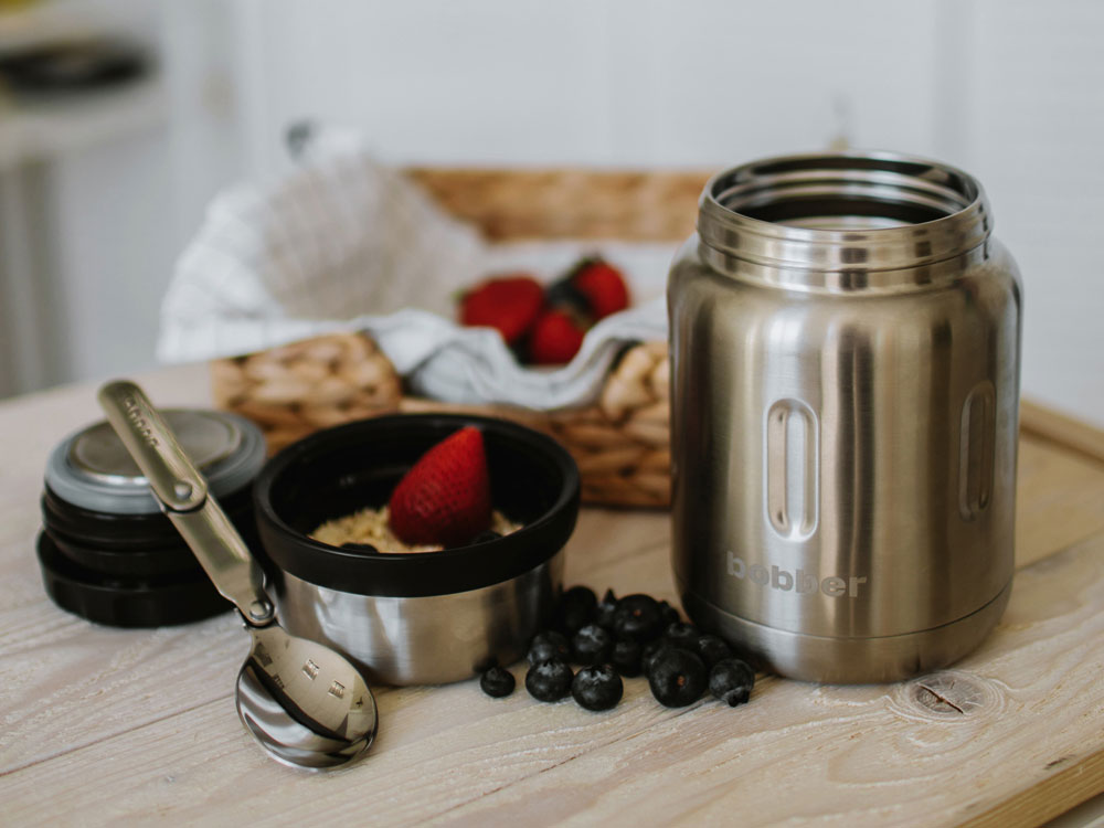 Термос для еды, вакуумный, бытовой, тм bobber. Объем 0.7 литра. Артикул Jerrycan-700 Glossy-8