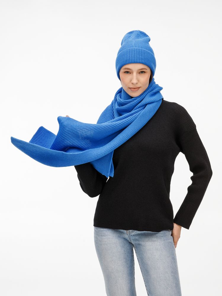 Шапка Nobilis Mono, синяя (аква)-5