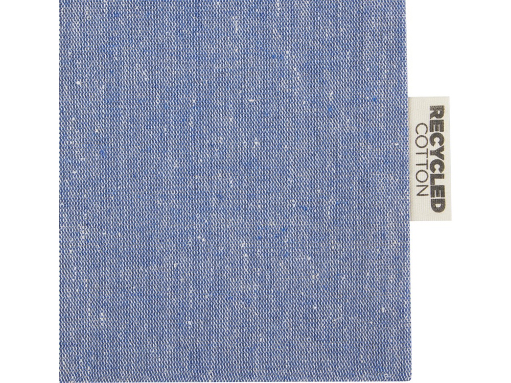 Большая подарочная сумка Pheebs объемом 4 л из хлопка плотностью 150 г/м2, синий-3