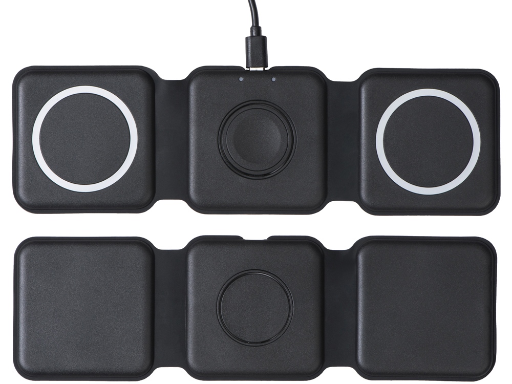 Беспроводное зарядное устройство 3-в-1 Road, 15 Вт, черный-10