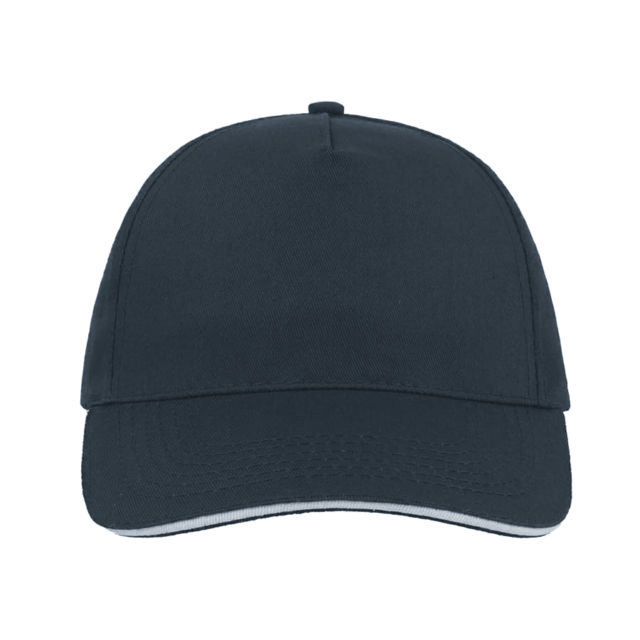Бейсболка START FIVE SANDWICH, 5 клиньев, застежка на липучке, темно-синий, белый-2