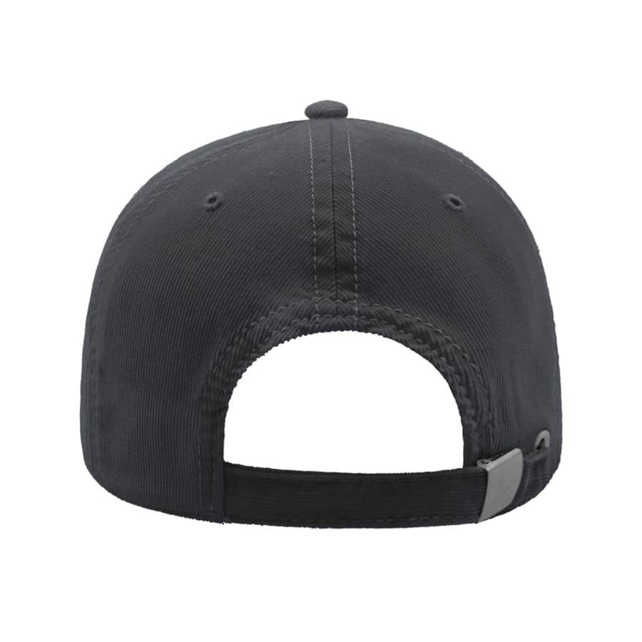 Бейсболка CREEP, 6 клиньев, металлическая застежка, темно-серый-5