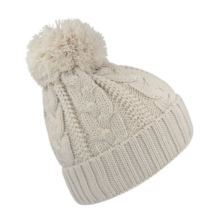 Шапка VOGUE,  белый, верх: 100% акрил, подкладка: 100% полиэстер, белый-1