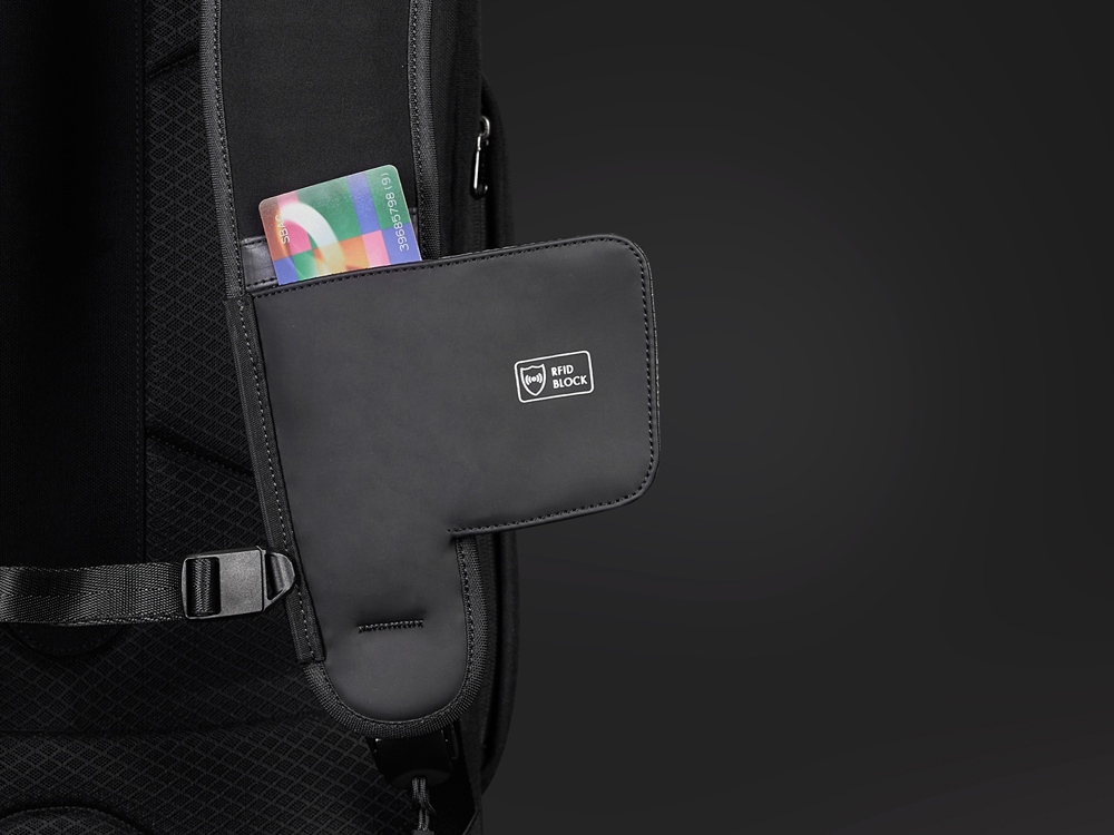 Антикражный рюкзак-трансформер Clickpack Travlo для ноутбука 16, черный-9