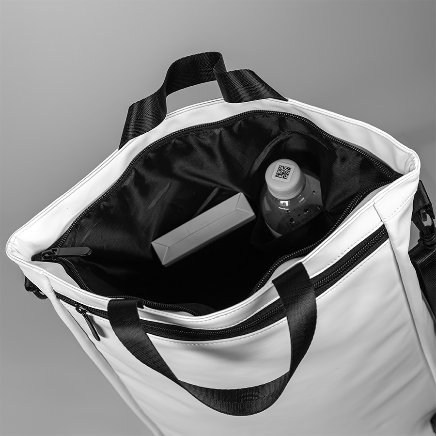 Рюкзак "Shop", белый, 42 х 39 х 13 см, 100% полиуретан, белый-5