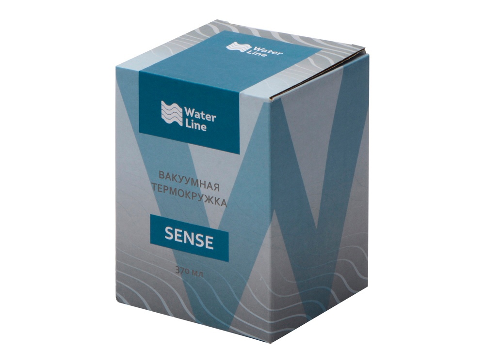 Вакуумная термокружка Sense, непротекаемая крышка, синий-5