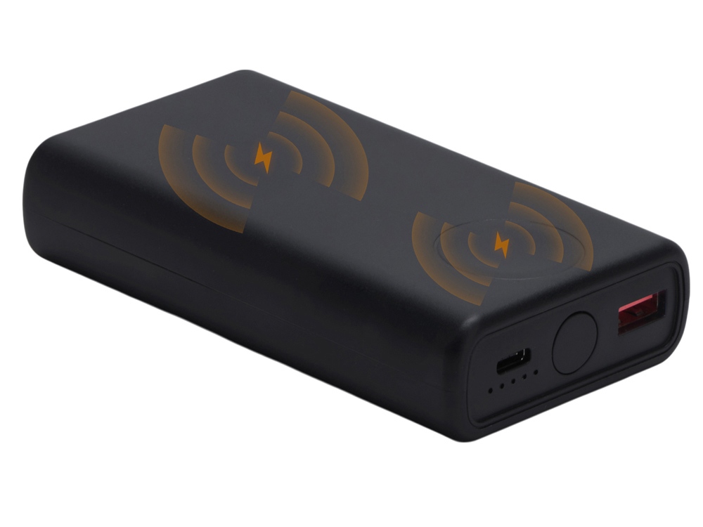 Внешний беспроводной аккумулятор 2-в-1 с функцией зарядки Apple Watch, QC/PD AtomIQ, 10000 мАч, черный-4