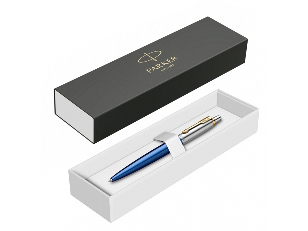 Шариковая ручка Parker Jotter SE 135 Lacquer Blue St.Steel GT, стержень: M, цвет чернил : blue, в подарочной упаковке-1