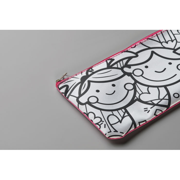 Пенал-раскраска, детский розовый-3