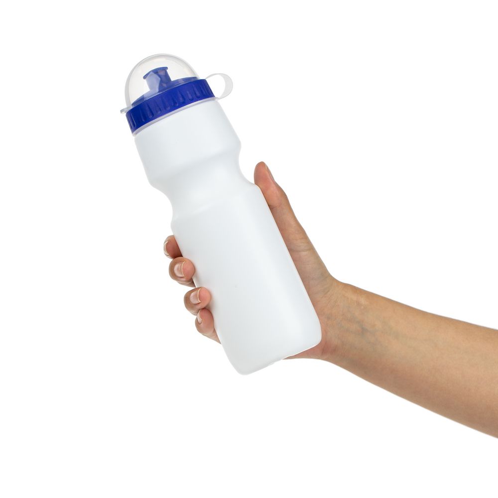 Бутылка для велосипеда Bikescape, белая с синим-3