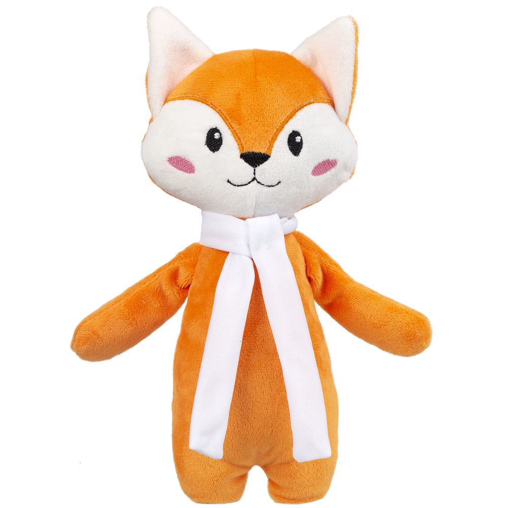 Мягкая игрушка Beastie Toys, лисенок с белым шарфом-0