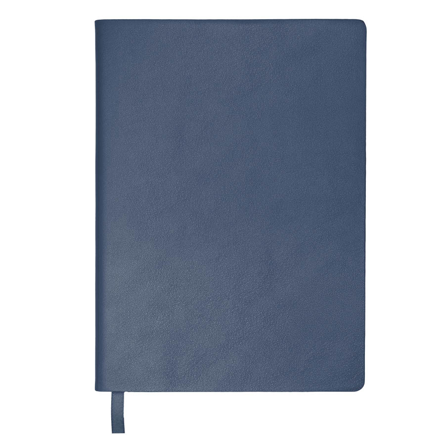 Бизнес-блокнот LADY, формат А5, темно-синий, блок в клетку, темно-синий-1