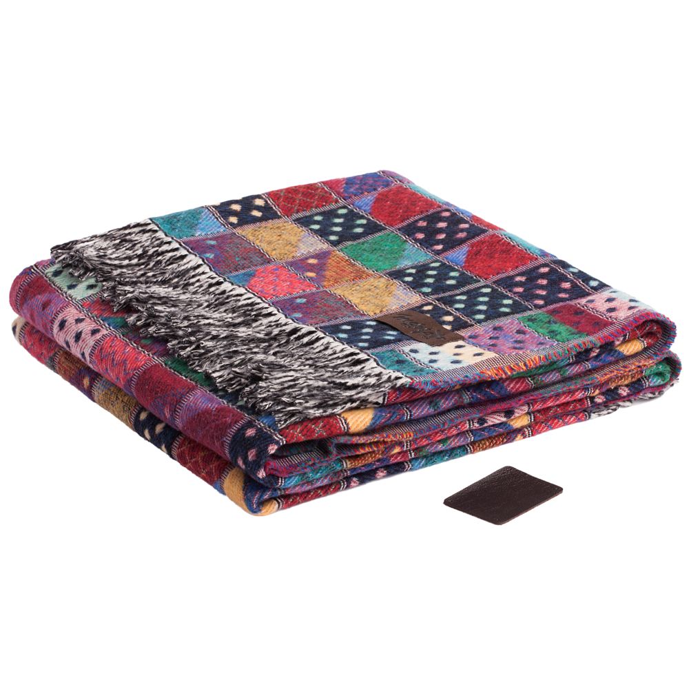 Плед Illinois, бордовый-1