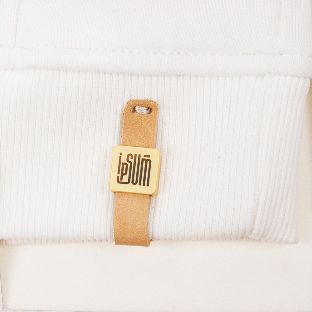 Квадратный шильдик на резинку Direct, матовый золотистый-4