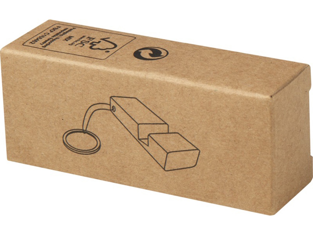 Bosona бамбуковый держатель для мобильного телефона с брелком, натуральный-4