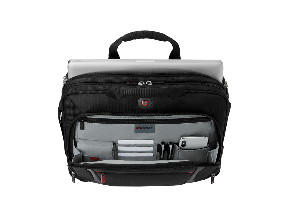 Портфель для ноутбука 15'' WENGER Sensor, черный, полиэстер/ПВХ, 40 x 15 x 33 см, 9 л-3