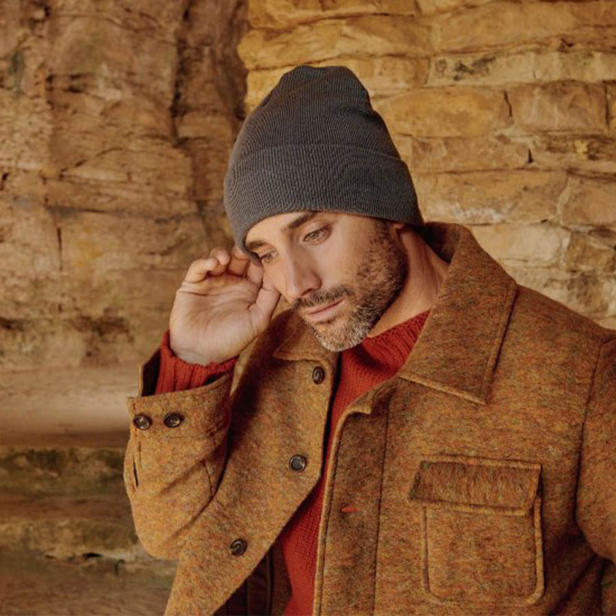 Шапка мужская PIER-S, неоновый оранжевый-3