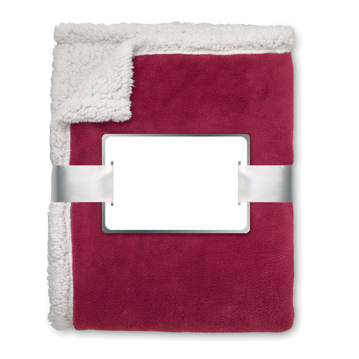 Плед из акрила, красного бургундского вина-1