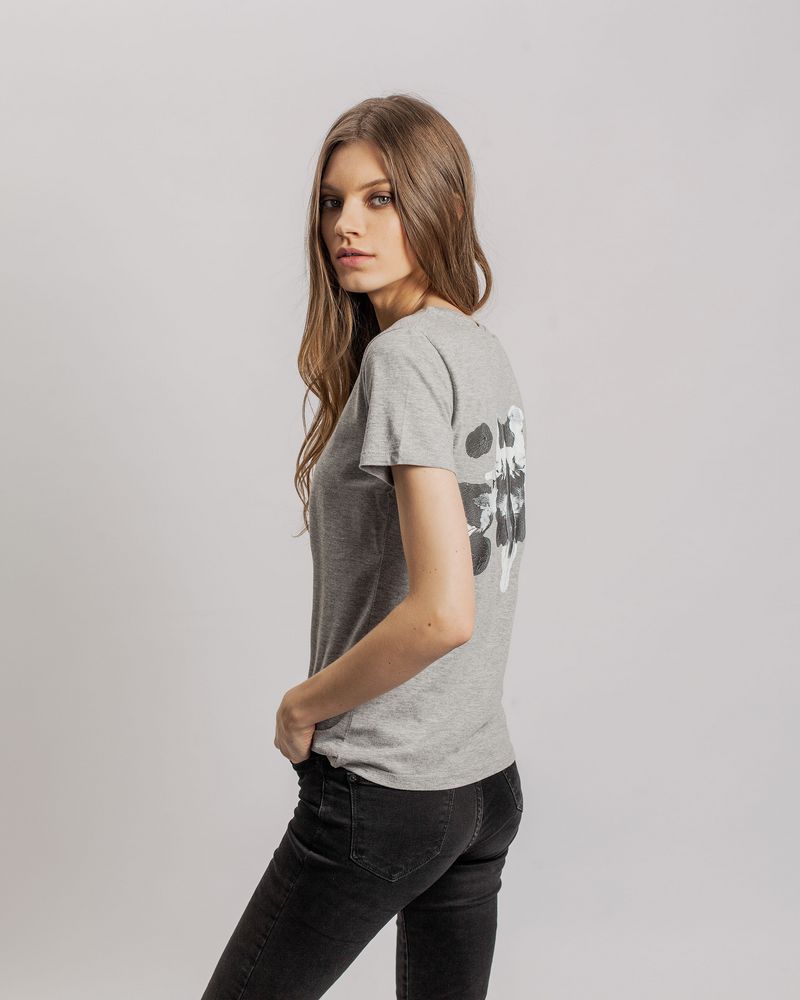 Футболка женская «Подсознательность», серый меланж-4