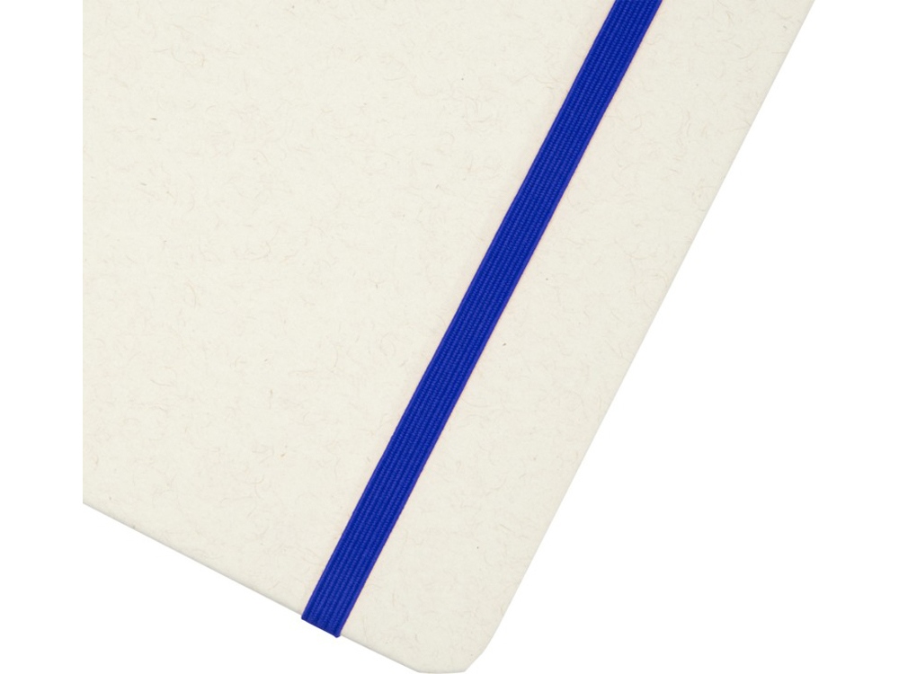 Bass блокнот формата А5 из переработанных материалов, с линованными страницами - Ярко-синий-4