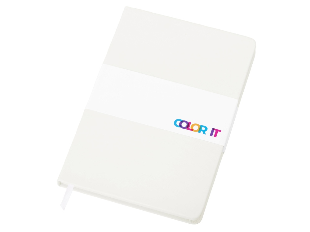 Бизнес-блокнот C2 софт-тач, твердая обложка, 128 листов, белый-5