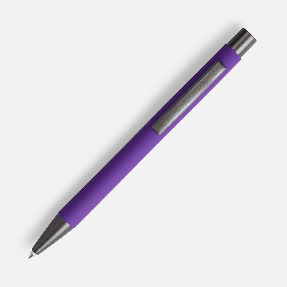 Ручка шариковая Atento Soft Touch, фиолетовая-2