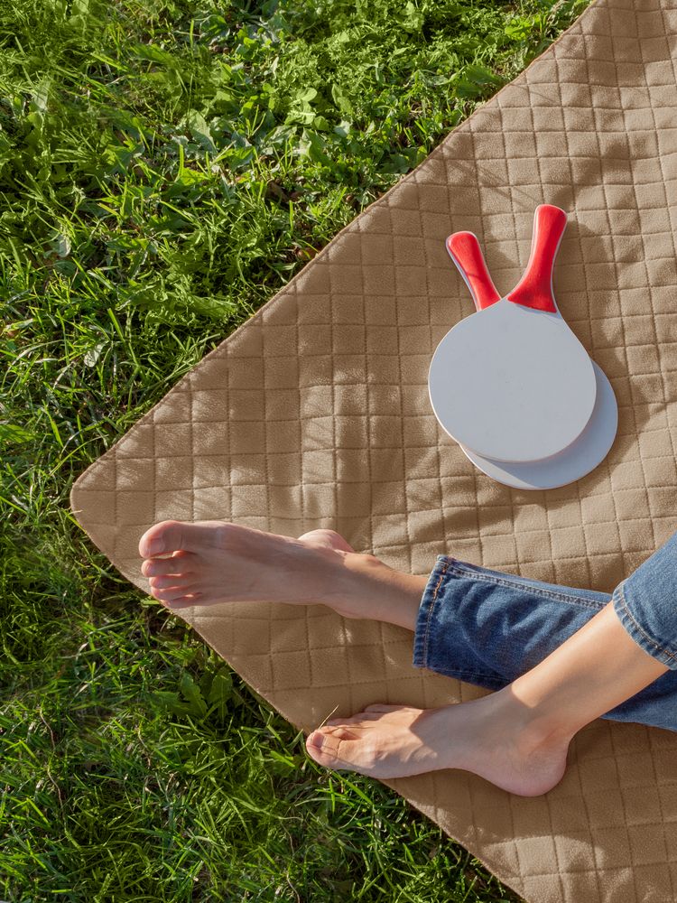 Плед для пикника Soft & Dry, бежевый-4