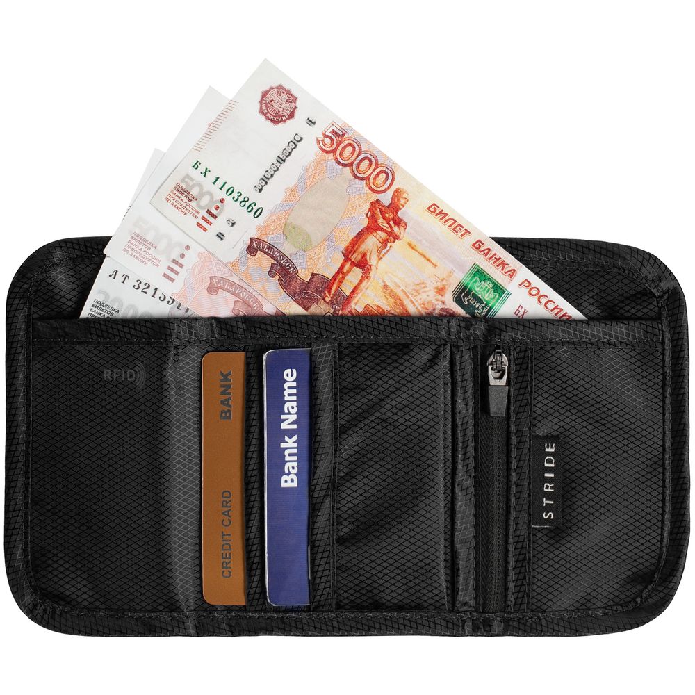 Кошелек Torren с RFID-защитой, черный-2