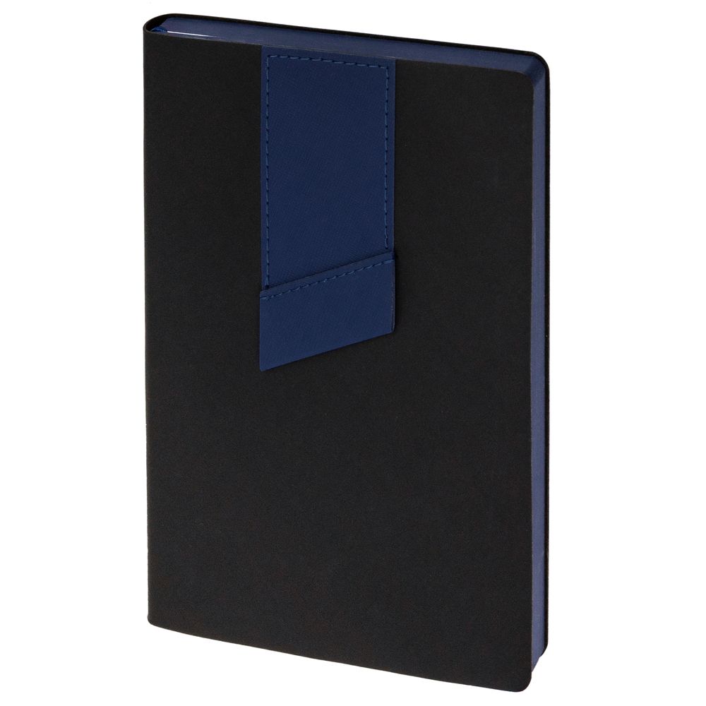 Ежедневник Bookmark, недатированный, черный с синим-1