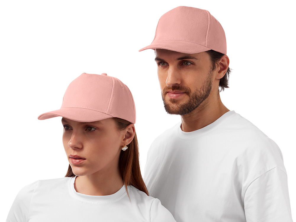 Бейсболка Florida 350 5-панельная, лососевый-0