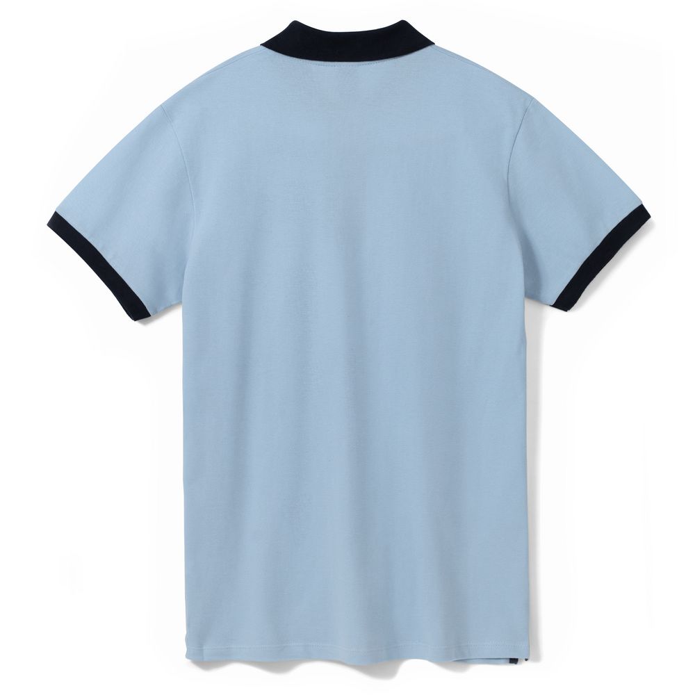 Рубашка поло Prince 190, голубая с темно-синим-2