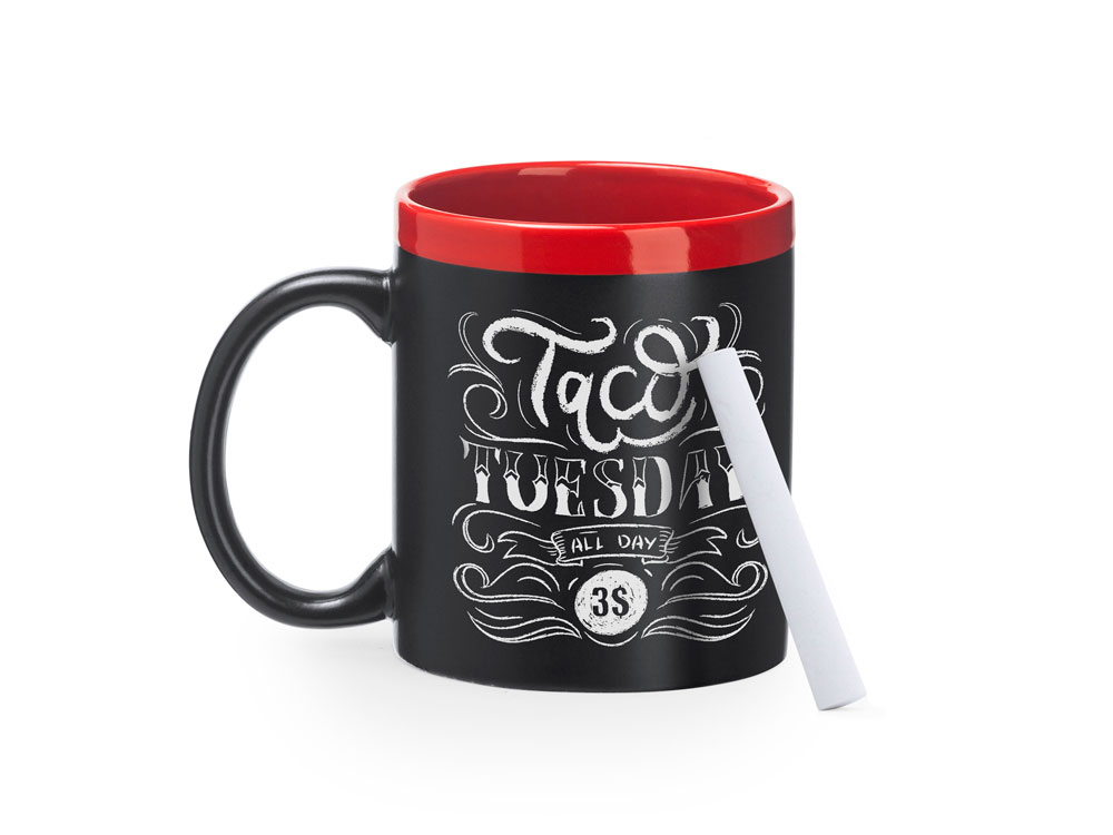 Кружка PALTA, 350 мл, черный/красный-2