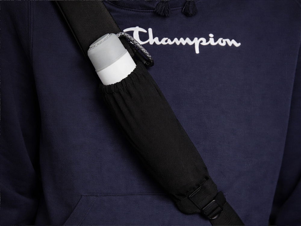 Сумка-слинг Nomad на одно плечо из водостойкого переработанного пластика, черный-4