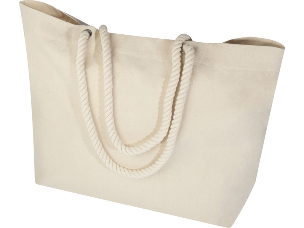 Florida пляжная эко-сумка из переработанного материала, сертифицированного по стандарту GRS, плотностью 270 г/м² 18L - Натуральный / Натуральный-3