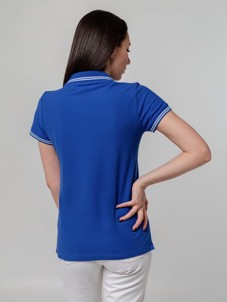 Рубашка поло женская Virma Stripes Lady, ярко-синяя-6