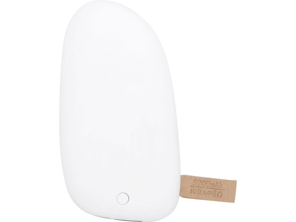Внешний аккумулятор в форме камня Stone, 5200 mAh, белый-2