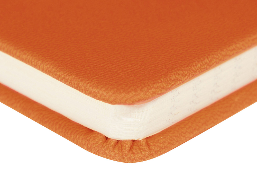 Ежедневник недатированный А5 Megapolis Velvet New, оранжевый-1